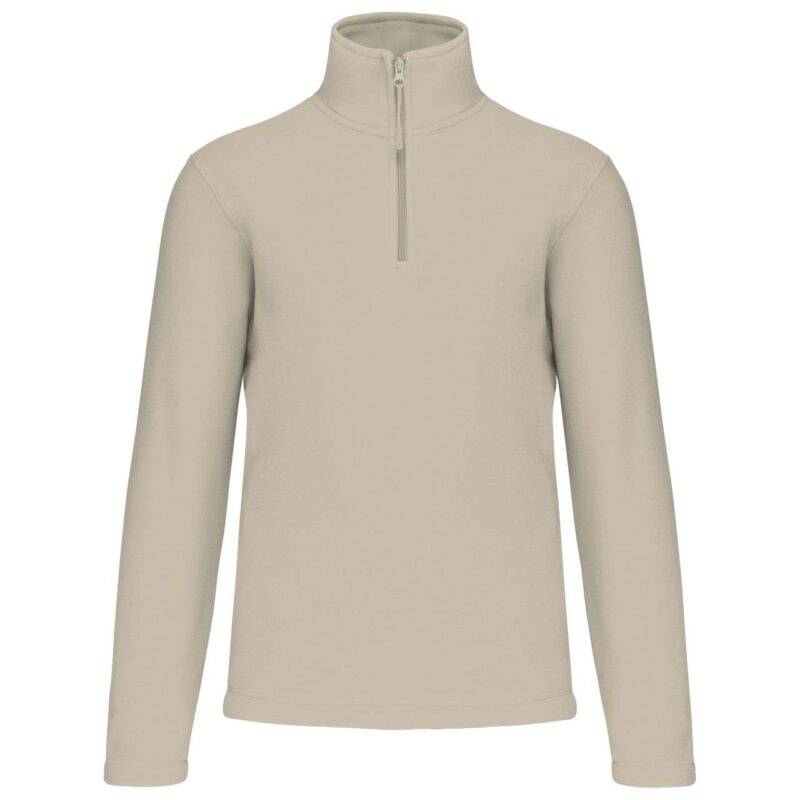 ka912-beige-a2 Kariban MICROFLEECE - ENZO JACKET με NECK ZIP - μπεζ