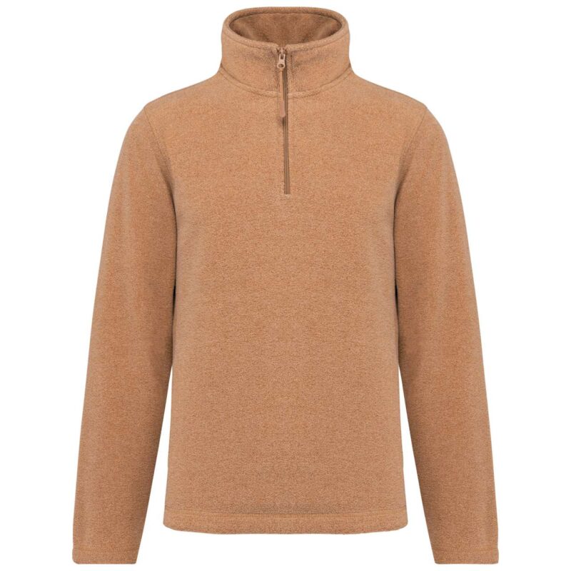 ka912-camel_heather-a1 Kariban MICROFLEECE - ENZO JACKET με NECK ZIP - Camel Heather