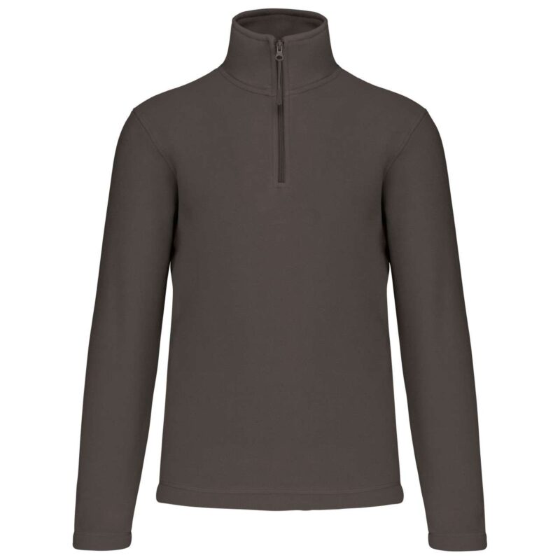 ka912-green_olive-a2 Kariban MICROFLEECE - ENZO JACKET με NECK ZIP - Πράσινο ελιάς