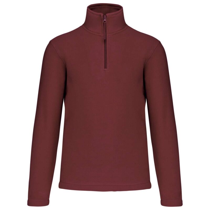 ka912-wine-a1 Kariban MICROFLEECE - ENZO JACKET με NECK ZIP - Κρασί