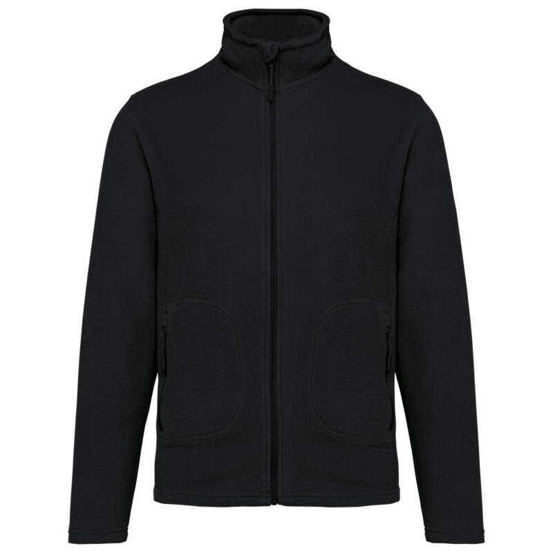 ka9121-black-a1 Kariban UNISEX ECO-FRIENDLY MICRO-POLARFLEECE JACKET - Μαύρο