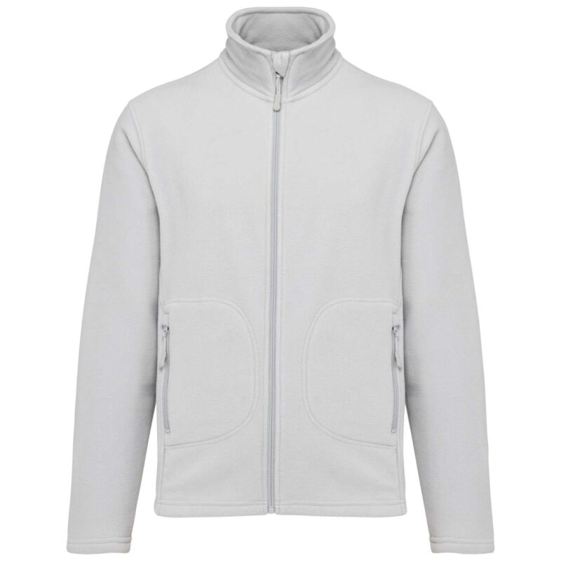ka9121-snow_grey-a1 Kariban UNISEX ECO-FRIENDLY MICRO-POLARFLEECE JACKET - Snow Grey