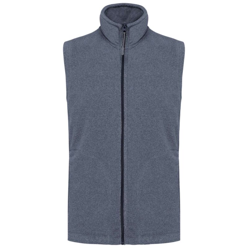 ka913-french_navy_heather-a1 Kariban LUCA - MICROFLEECE GILET για MEN - Γαλλικό Ναυτικό Μελανζέ