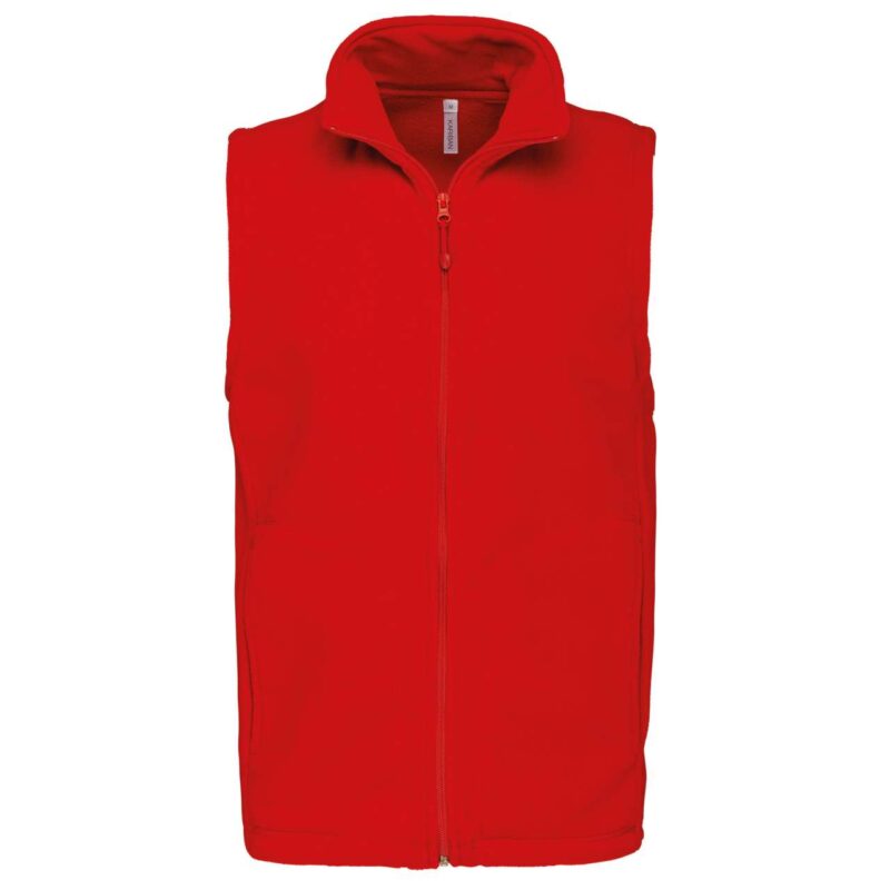 ka913-red-a2 Kariban LUCA - MICROFLEECE GILET για MEN - Κόκκινο