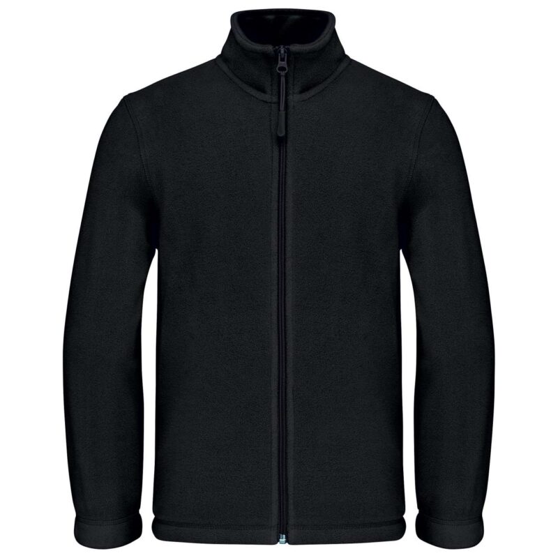 Kariban KIDS' FULL ZIP FLEECE JACKET - Μαύρο