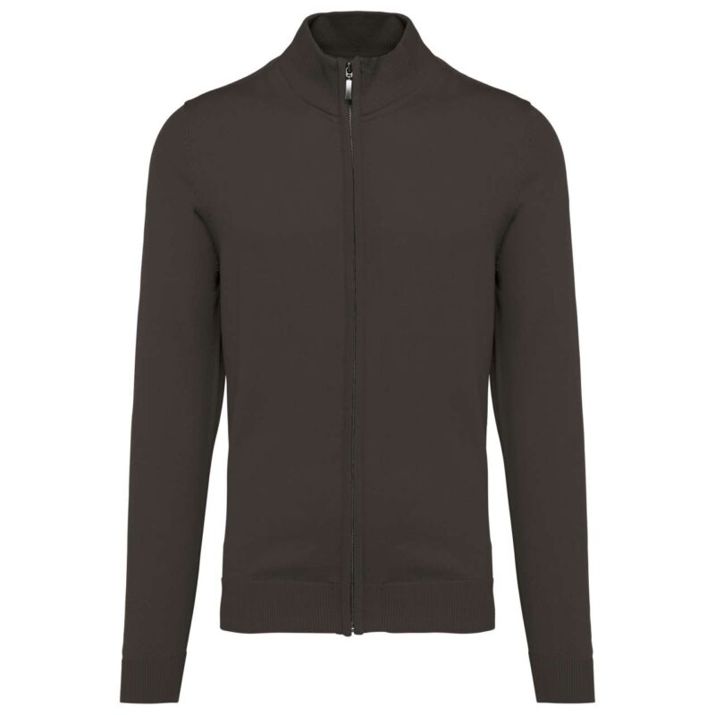 ka961-dark_grey-a1 Kariban MEN FULL CARDIGAN ZIP - Σκούρο Γκρι