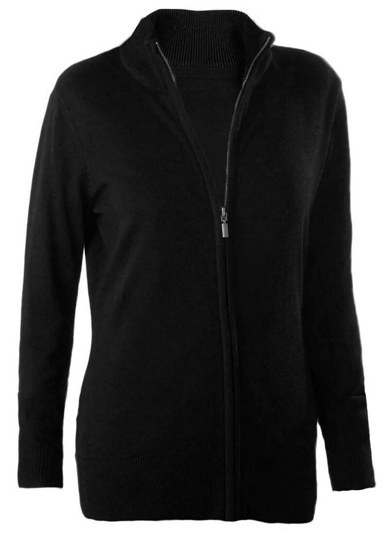 ka962-black-a1 Kariban CARDIGAN για LADIES με FULL ZIP - Μαύρο