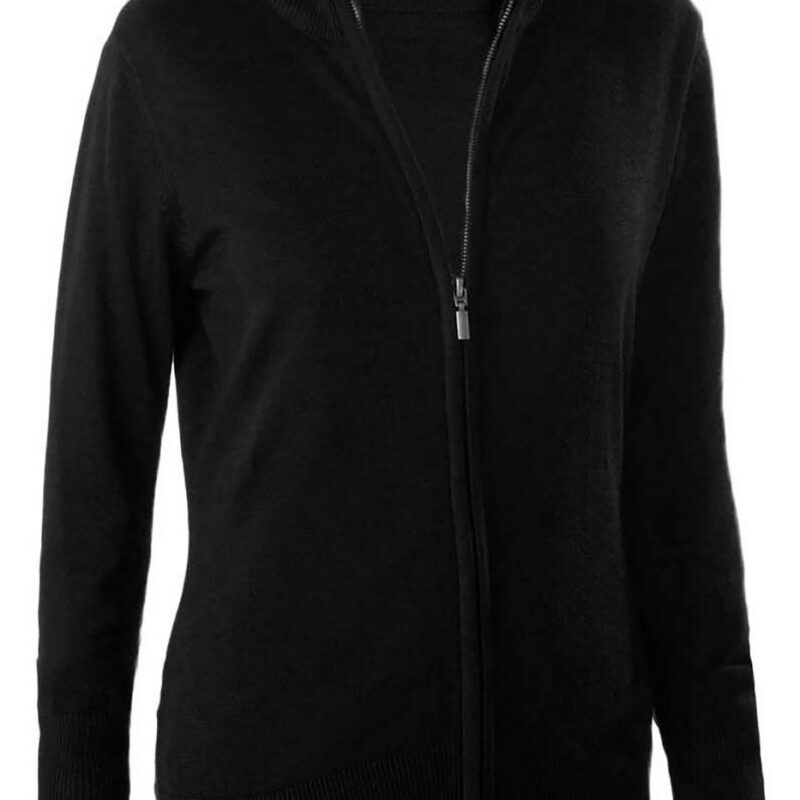 Kariban CARDIGAN για LADIES με FULL ZIP - Μαύρο