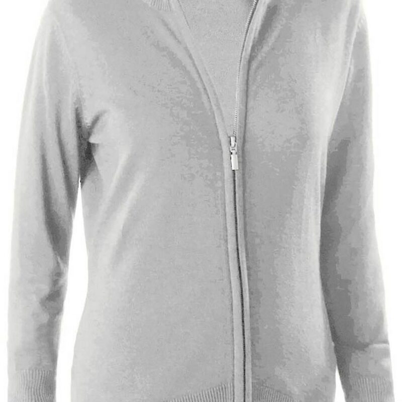 Kariban CARDIGAN για LADIES με FULL ZIP - Γκρι Μελανζέ