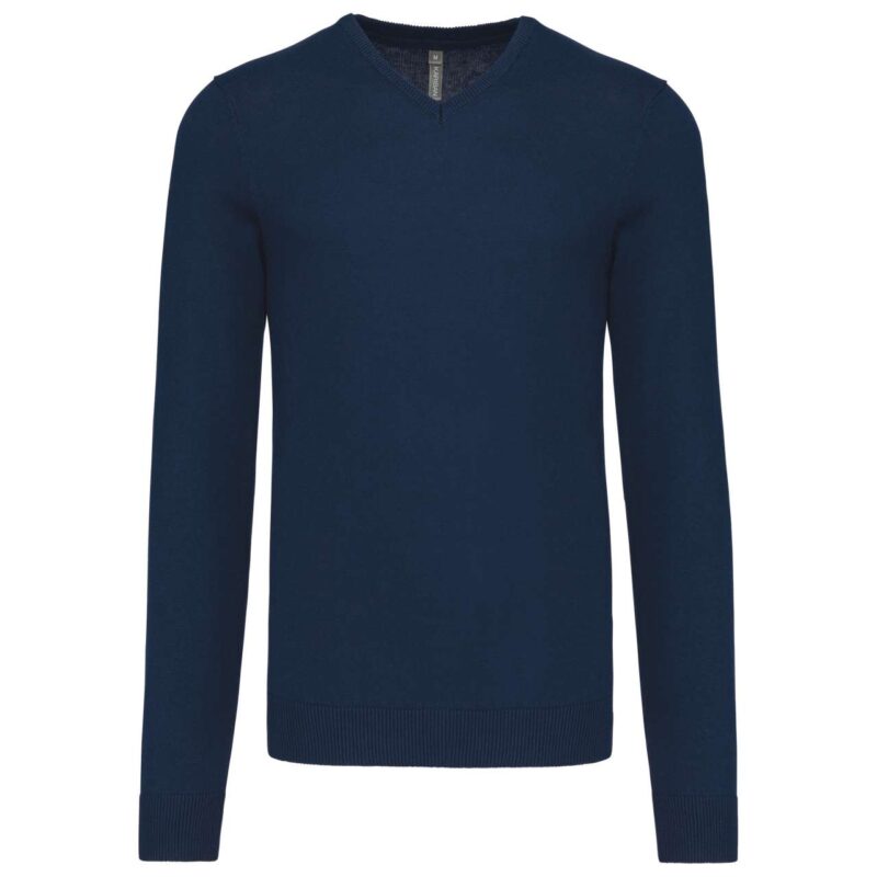 ka965-navy-a2 Kariban MEN V-NECK JUMPER - Μπλε μαρίν