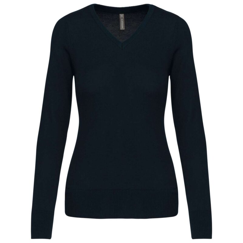 Kariban LADIES V-NECK JUMPER - Μπλε μαρίν