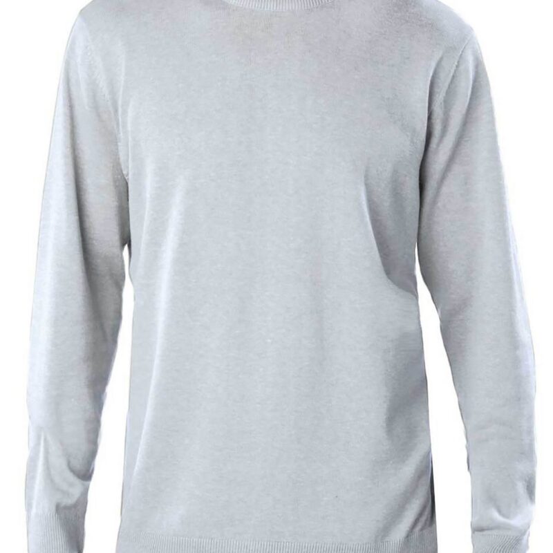 ka967-grey_melange-a1 Kariban Ανδρικό CREW NECK JUMPER - Γκρι Μελανζέ