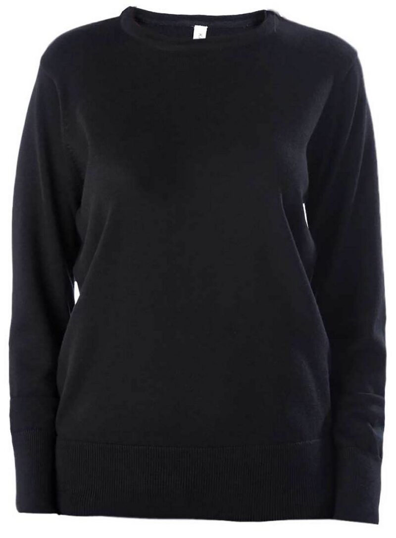 Kariban JUMPER για LADIES με CREW NECK - Μαύρο