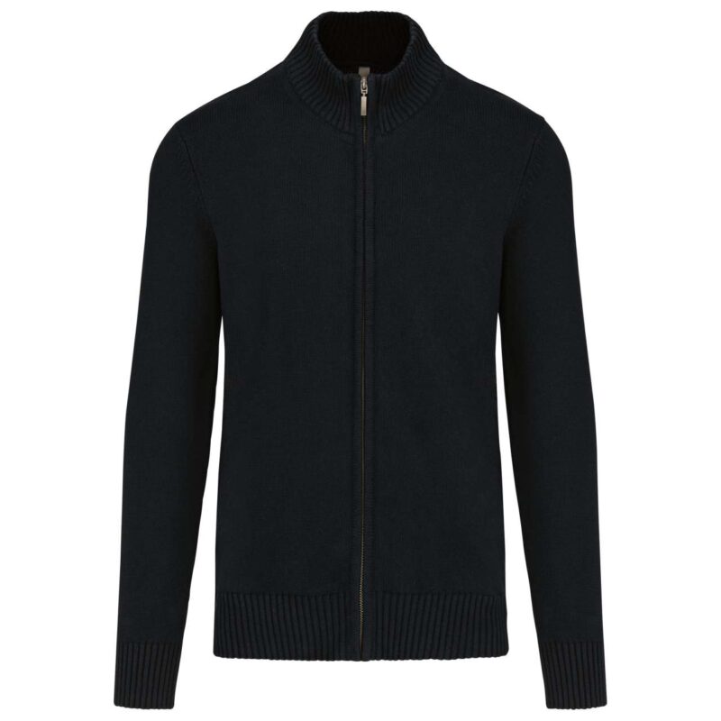 Kariban CARDIGAN FULL ZIP - Μαύρο