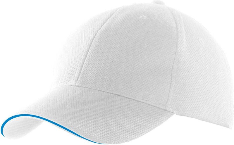 kas207-white_aqua_blue-a1 K-UP SPORTS CAP - Λευκό/Κόκκινο