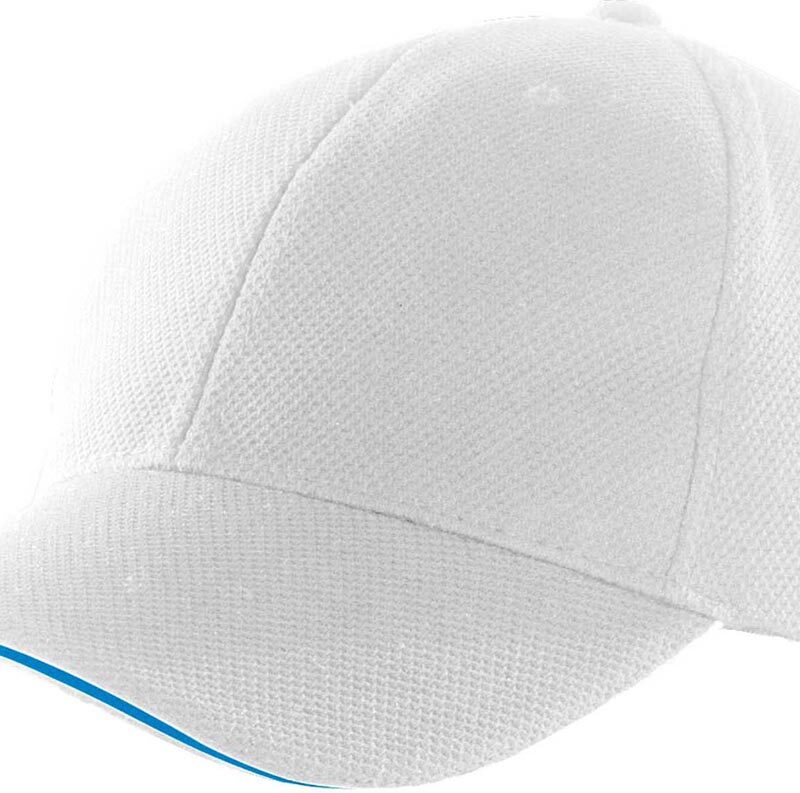 kas207-white_aqua_blue-a1 K-UP SPORTS CAP - Λευκό/Κόκκινο