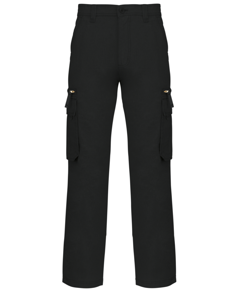 kasp105-black-a1 Kariban MULTI POCKET TROUSERS - Μαύρο