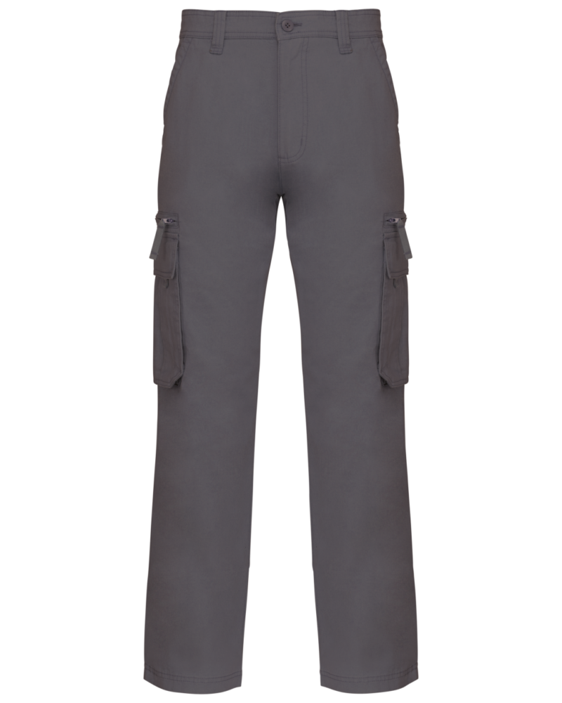 kasp105-dark_grey-a1 Kariban MULTI POCKET TROUSERS - Σκούρο Γκρι