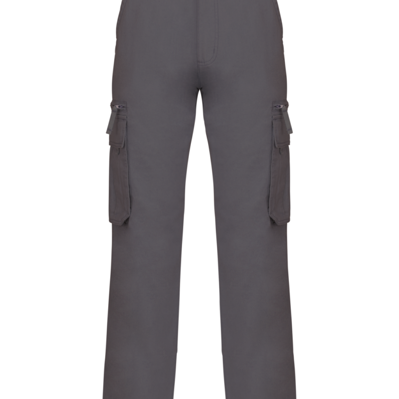 Kariban MULTI POCKET TROUSERS - Σκούρο Γκρι