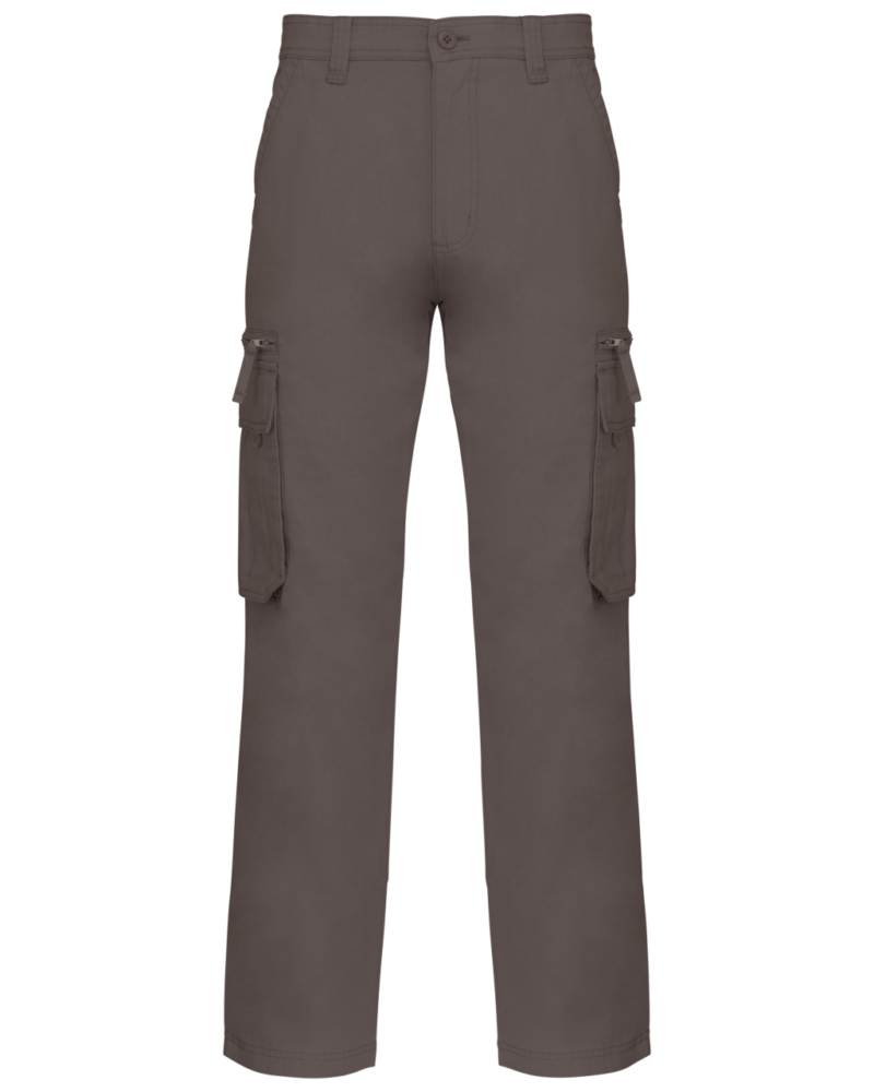 kasp105-khaki-a1 Kariban MULTI POCKET TROUSERS - Χακί