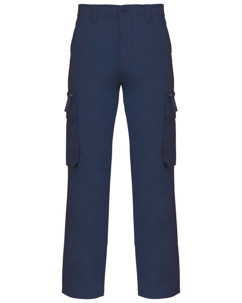 kasp105-navy-a1 Kariban MULTI POCKET TROUSERS - Μπλε μαρίν