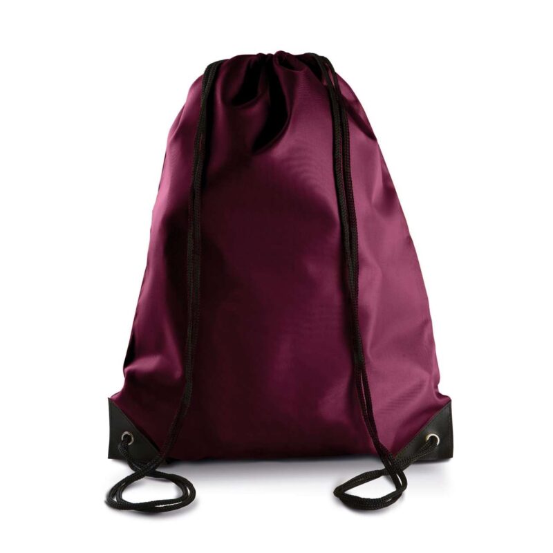 ki0104-burgundy-a1 Kimood DRAWSTRING BACKPACK - μπορντό