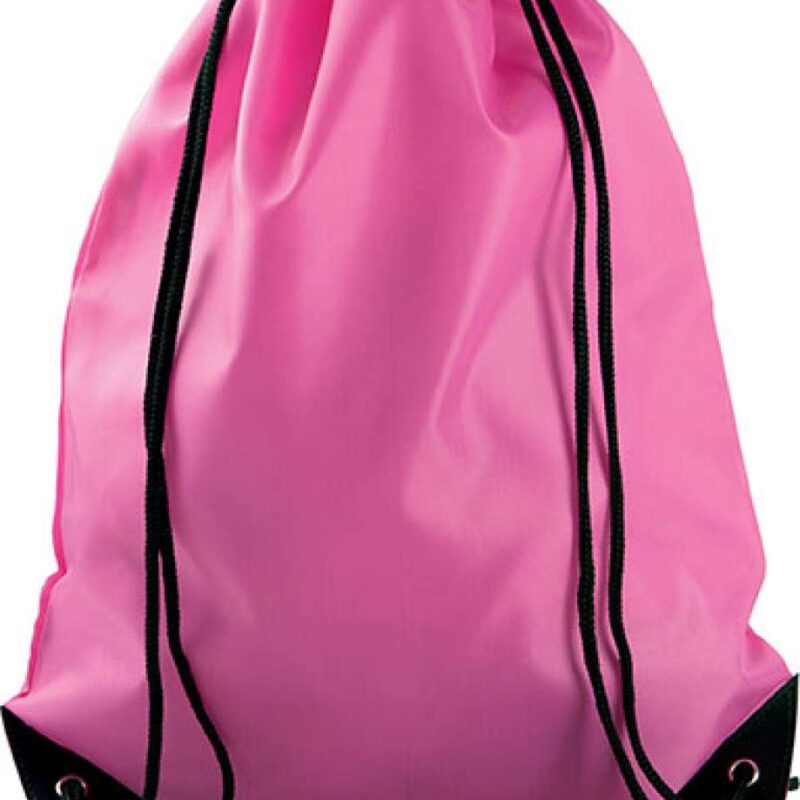 ki0104-fluorescent_fuchsia-a1 Kimood DRAWSTRING BACKPACK - Φωσφορίζον φούξια
