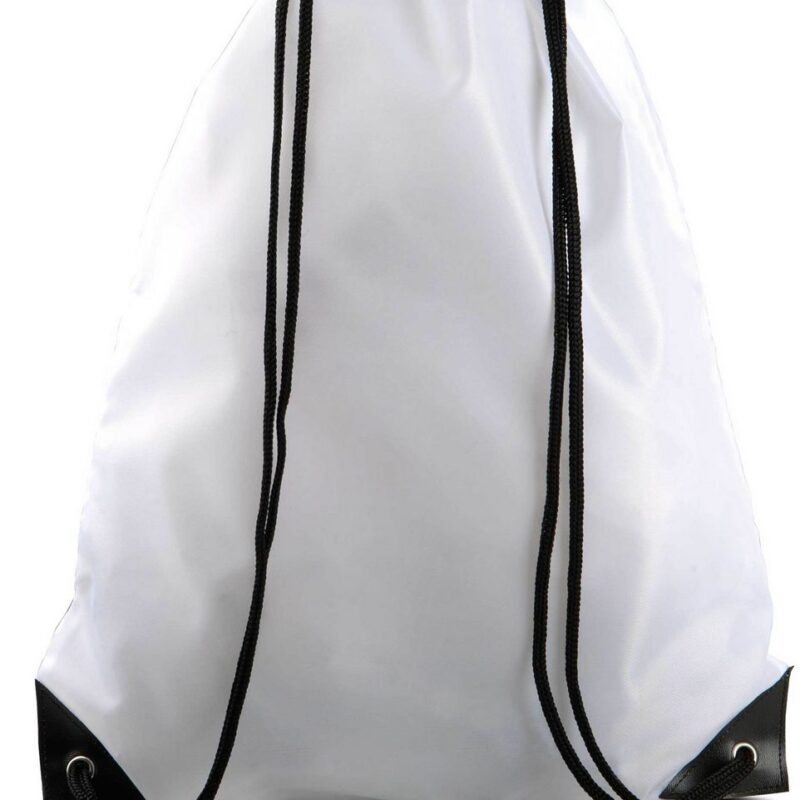 ki0104-white-a1 Kimood DRAWSTRING BACKPACK - Λευκό