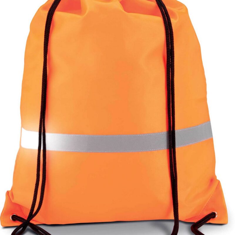 Kimood DRAWSTRING BACKPACK - Φωσφοριζέ Πορτοκαλί