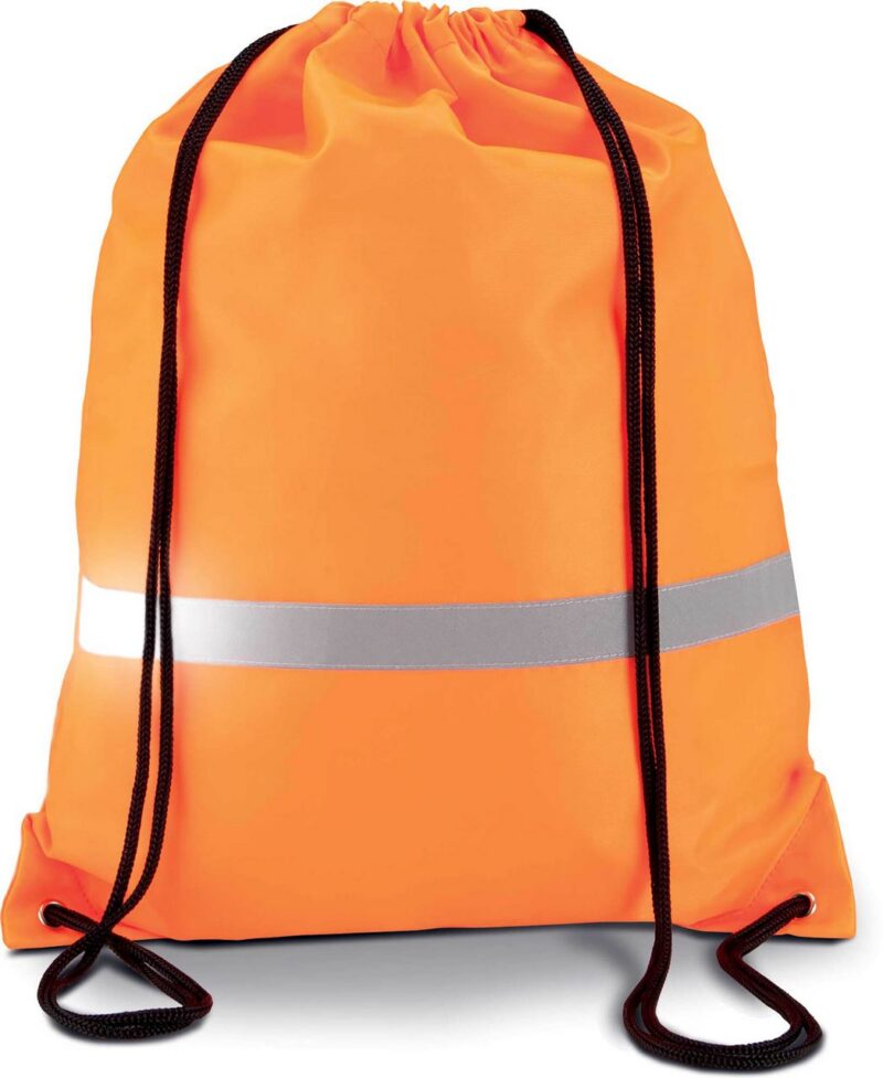 Kimood DRAWSTRING BACKPACK - Φωσφοριζέ Πορτοκαλί