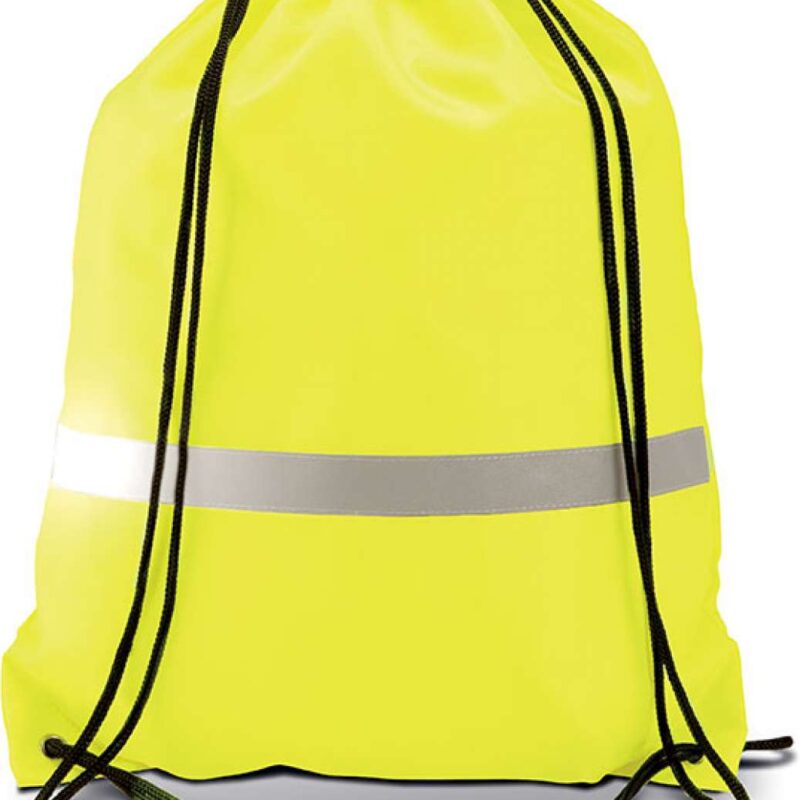 Kimood DRAWSTRING BACKPACK - Φωσφοριζέ Κίτρινο