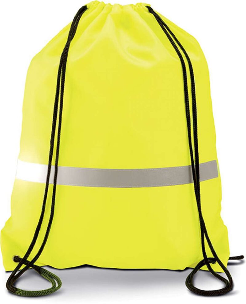 Kimood DRAWSTRING BACKPACK - Φωσφοριζέ Κίτρινο