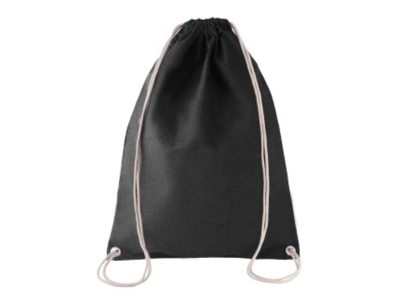 Kimood COTTON DRAWSTRING BACKPACK - Μαύρο