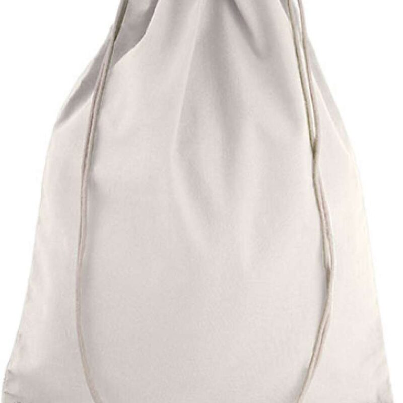 ki0125-natural-a2 Kimood COTTON DRAWSTRING BACKPACK - Φυσικό