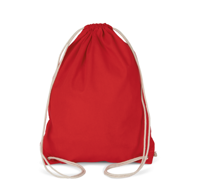 Kimood COTTON DRAWSTRING BACKPACK - Κόκκινο