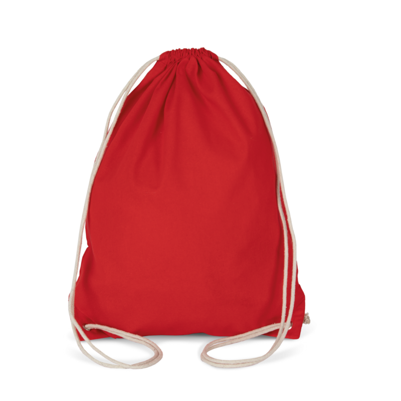 Kimood COTTON DRAWSTRING BACKPACK - Κόκκινο