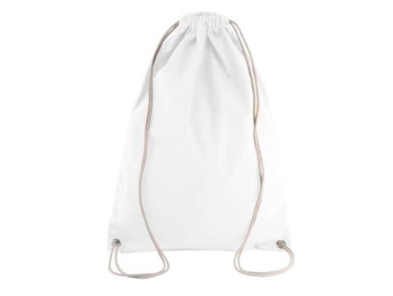 Kimood COTTON DRAWSTRING BACKPACK - Λευκό