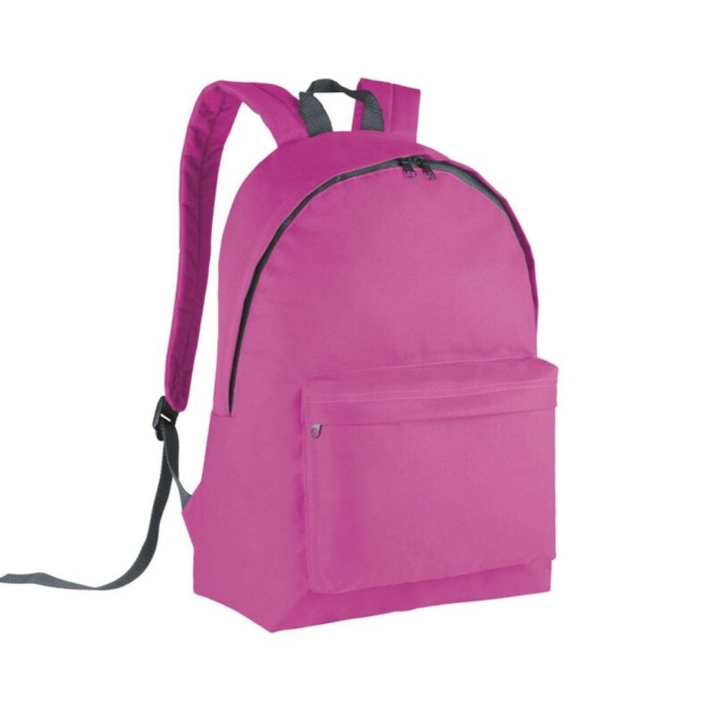 ki0130-fuchsia_dark_grey-a1 Kimood CLASSIC BACKPACK - φούξια/σκούρο γκρι