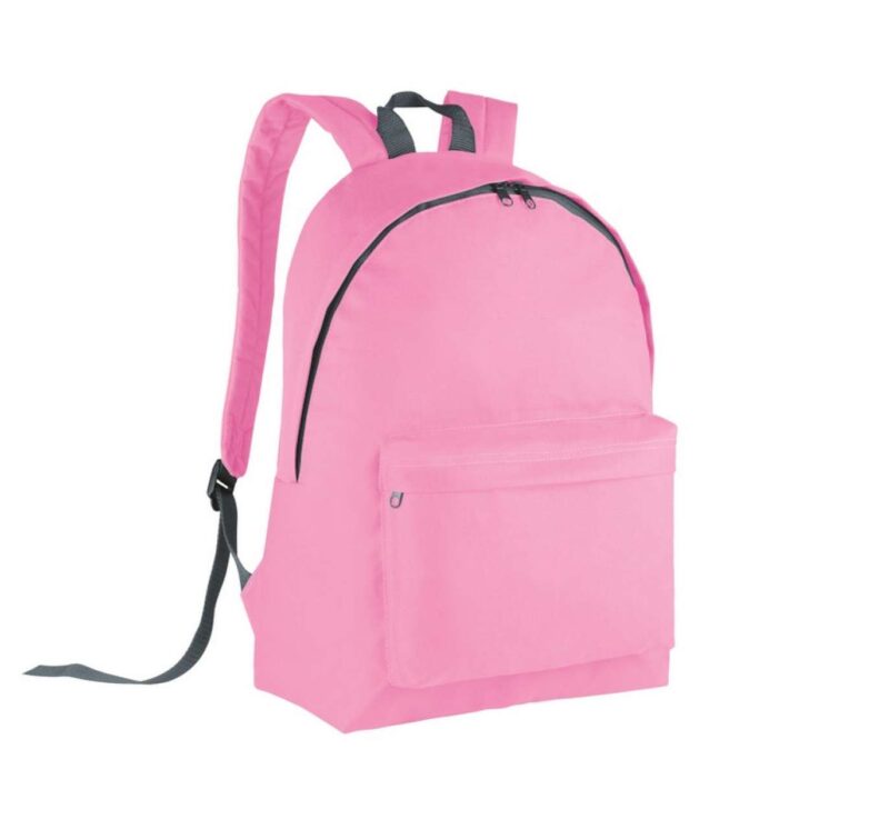 ki0130-pink_dark_grey-a1 Kimood CLASSIC BACKPACK - ροζ/σκούρο γκρι