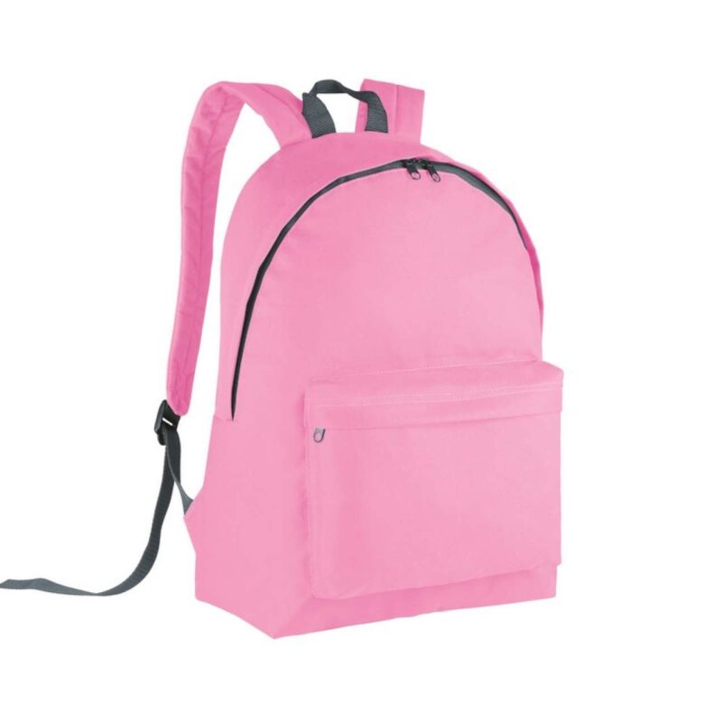 ki0130-pink_dark_grey-a1 Kimood CLASSIC BACKPACK - ροζ/σκούρο γκρι