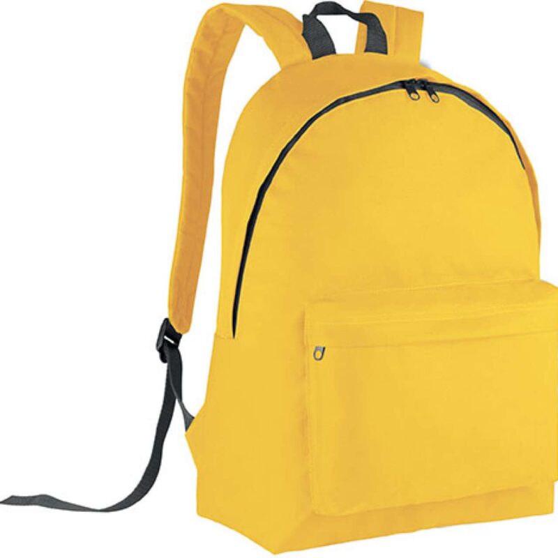 ki0130-yellow_dark_grey-a2 Kimood CLASSIC BACKPACK - Κίτρινο/Σκούρο Γκρι
