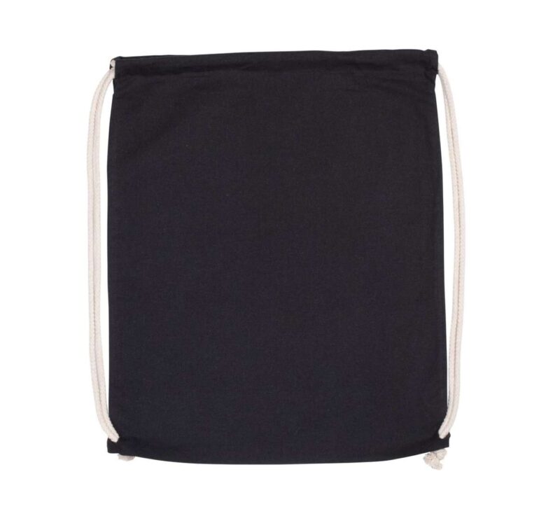 Kimood SOL'S ORGANIC BACKPACK WITH SOL'S COTTON DRAWSTRING - Μαύρο