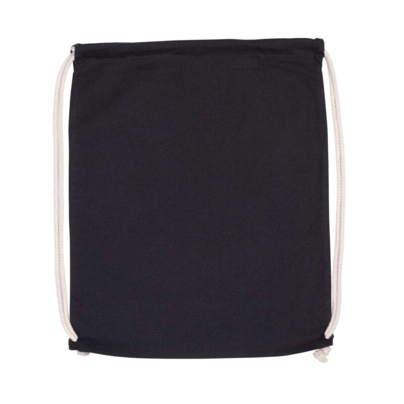 Kimood SOL'S ORGANIC BACKPACK WITH SOL'S COTTON DRAWSTRING - Μαύρο