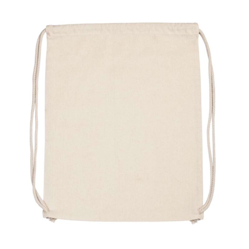 ki0139-natural-a1 Kimood SOL'S ORGANIC BACKPACK WITH SOL'S COTTON DRAWSTRING - Φυσικό