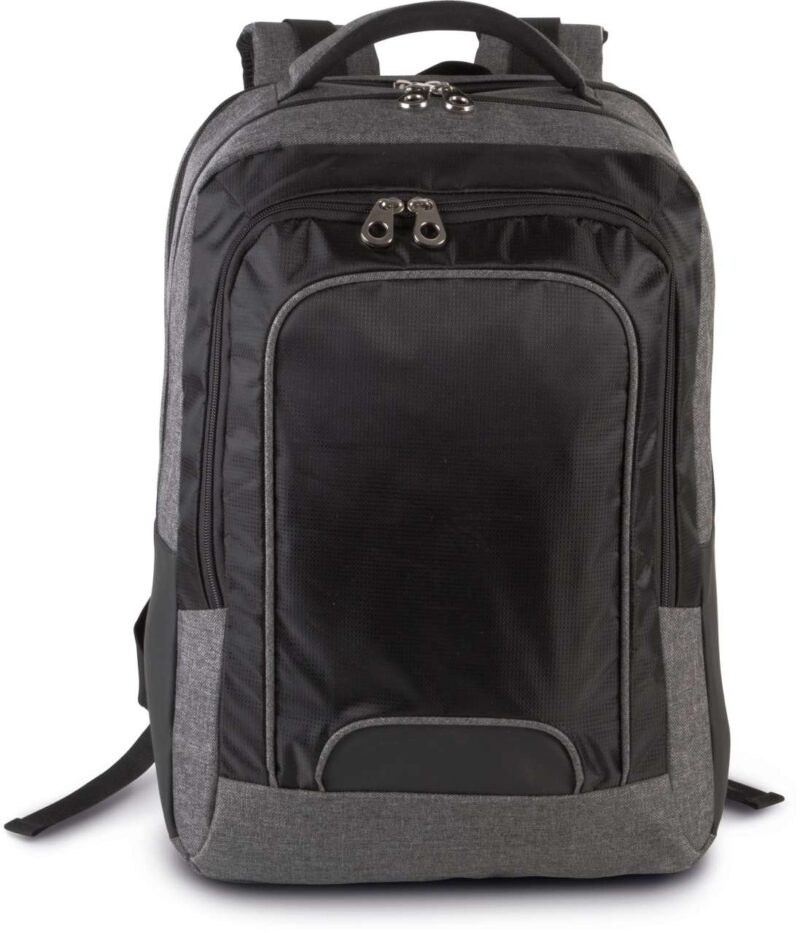 ki0142-dark_grey_heatherblack-a2 Kimood BUSINESS LAPTOP BACKPACK - Dark Grey Heather/Black