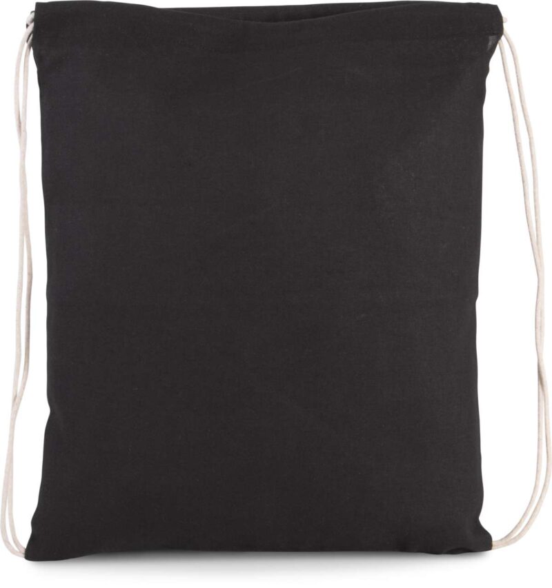 Kimood ORGANIC COTTON SMALL DRAWSTRING BAG - Μαύρο