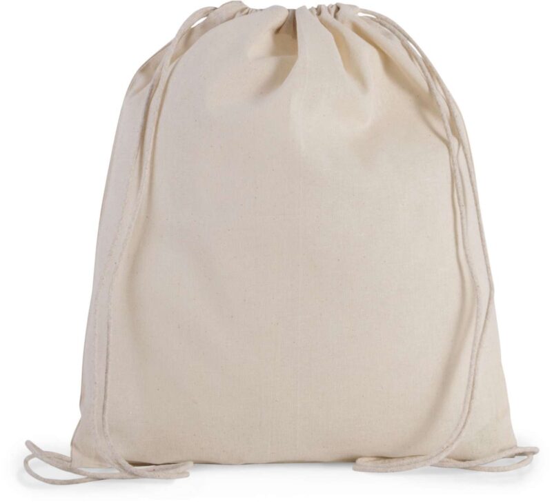 ki0147-natural-a1 Kimood ORGANIC COTTON SMALL DRAWSTRING BAG - Φυσικό