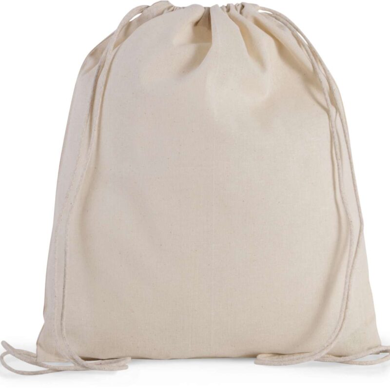 ki0147-natural-a1 Kimood ORGANIC COTTON SMALL DRAWSTRING BAG - Φυσικό