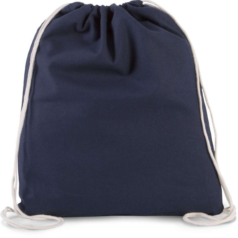 ki0147-navy-a1 Kimood ORGANIC COTTON SMALL DRAWSTRING BAG - Μπλε μαρίν