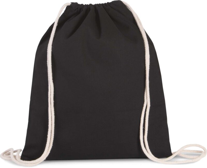 Kimood DRAWSTRING BAG WITH THICK STRAPS - Μαύρο
